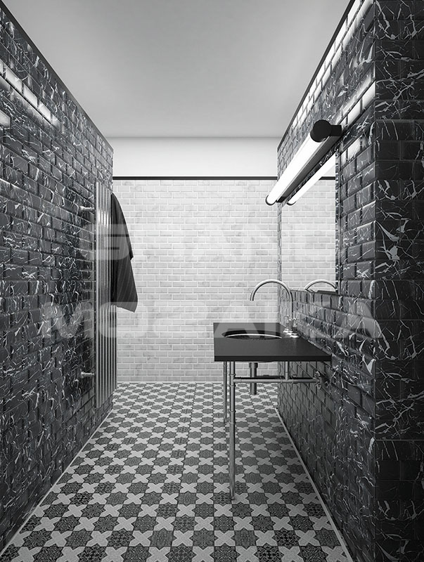 Плитка PNT (BLACK-WHITE) серия Pantheon Skalini