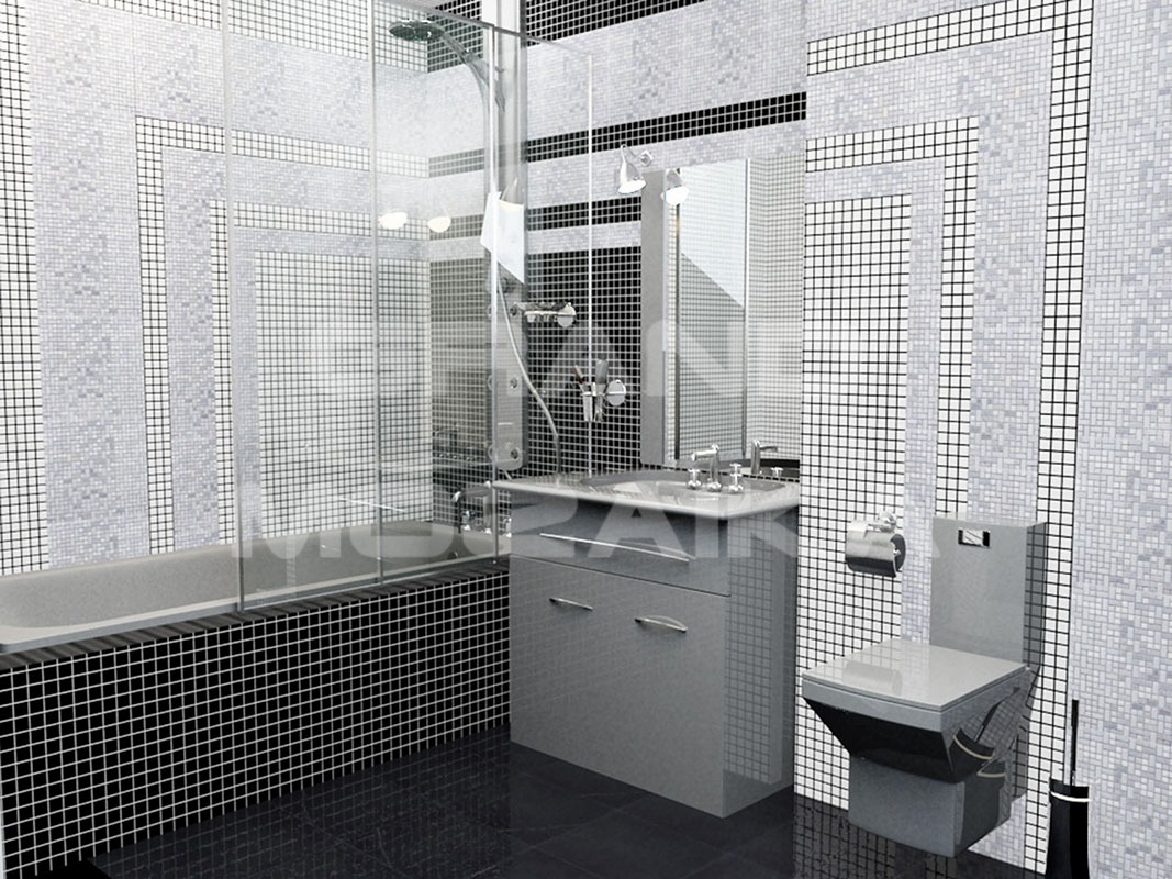 Мозаика 7M088-20P (Carrara) толщина 6мм серия Adriatica