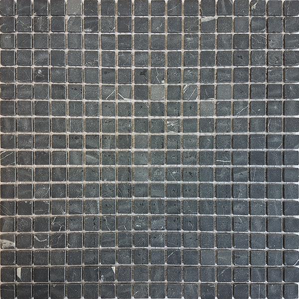 Мозаика АМ-8С (Nero Marquina Matt) тонкая серия Marble Slim