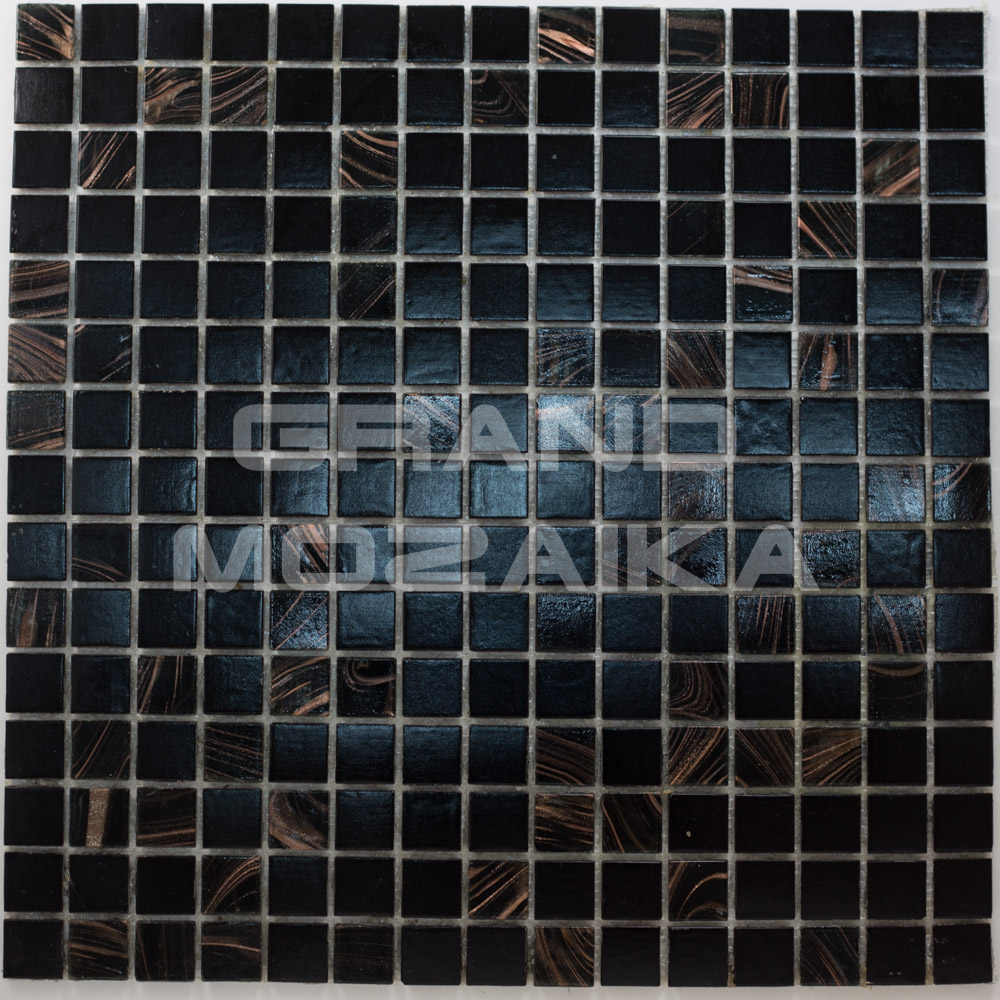 Мозаика BRILLIANT BLACK серия Смеси Rose