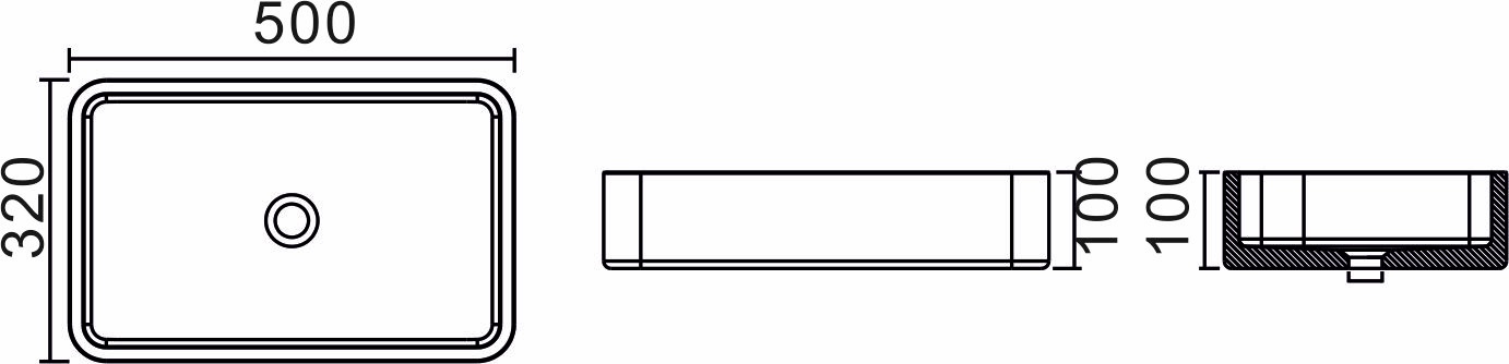 Раковина NST-5032G серия NS Bath