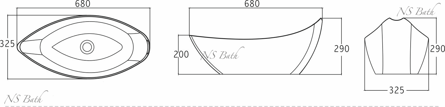 Раковина NST-6733G серия NS Bath