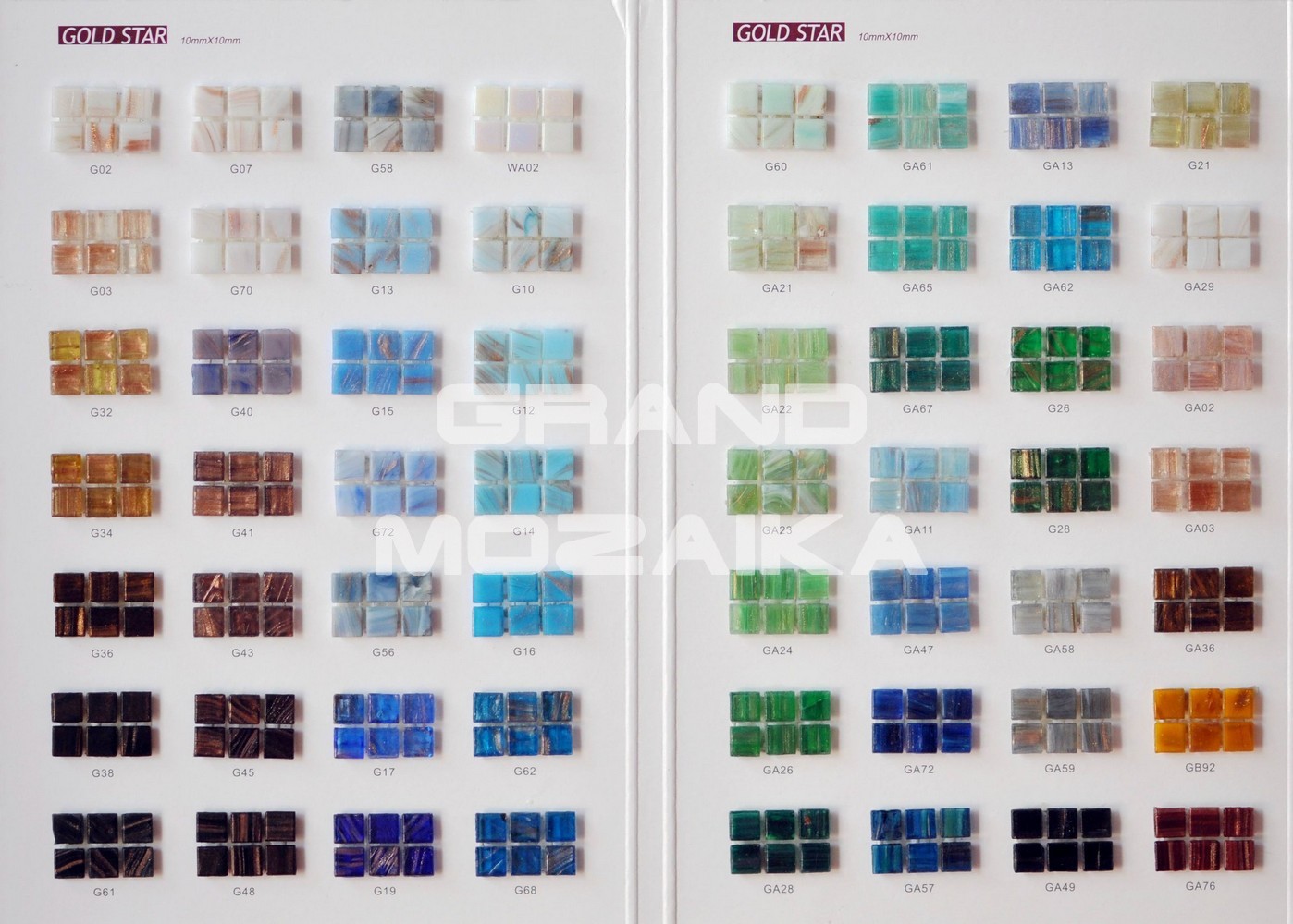 Мозаика GA13 (10X10) серия Goldstar