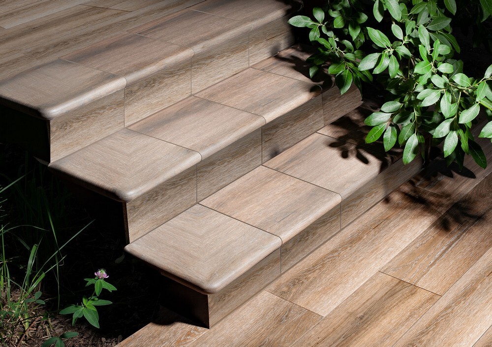 Ступени CARTABON FOREST MOKA R Ступень угловая правая 33Х33Х4 серия Forest Moka