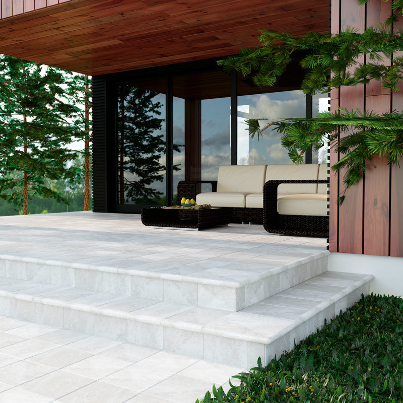 Ступени PELDANO MANHATTAN WHITE Фронтальная ступень 33х24,5х4 серия Manhattan White