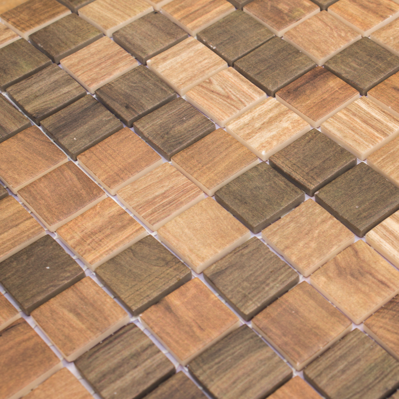 Мозаика Wood Dark Blend серия Wood Glass