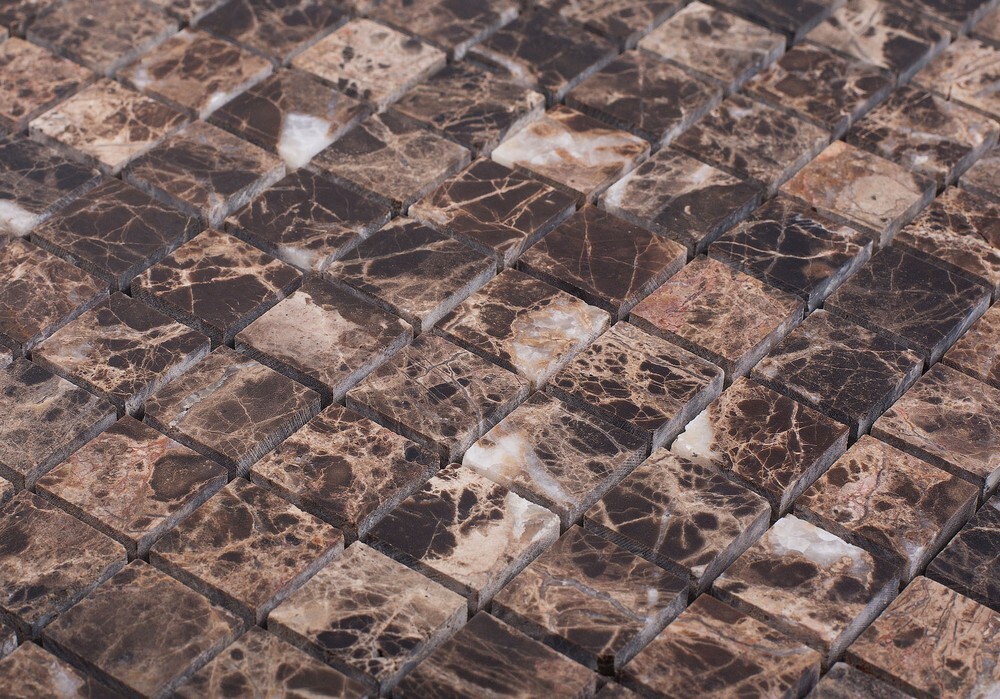 Мозаика Dark Emperador Matt 20x20 серия Wild Stone