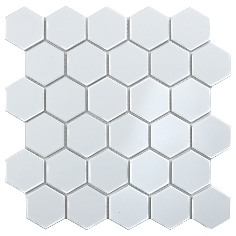 Мозаика Hexagon small White Glossy (IDL1001) серия Homework