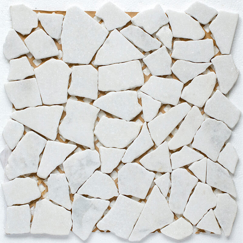 Мозаика Split White Matt серия Wild Stone