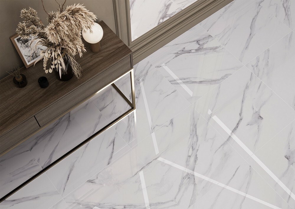 Плитка Statuario Jupiter 60x60 Polished серия Oasis