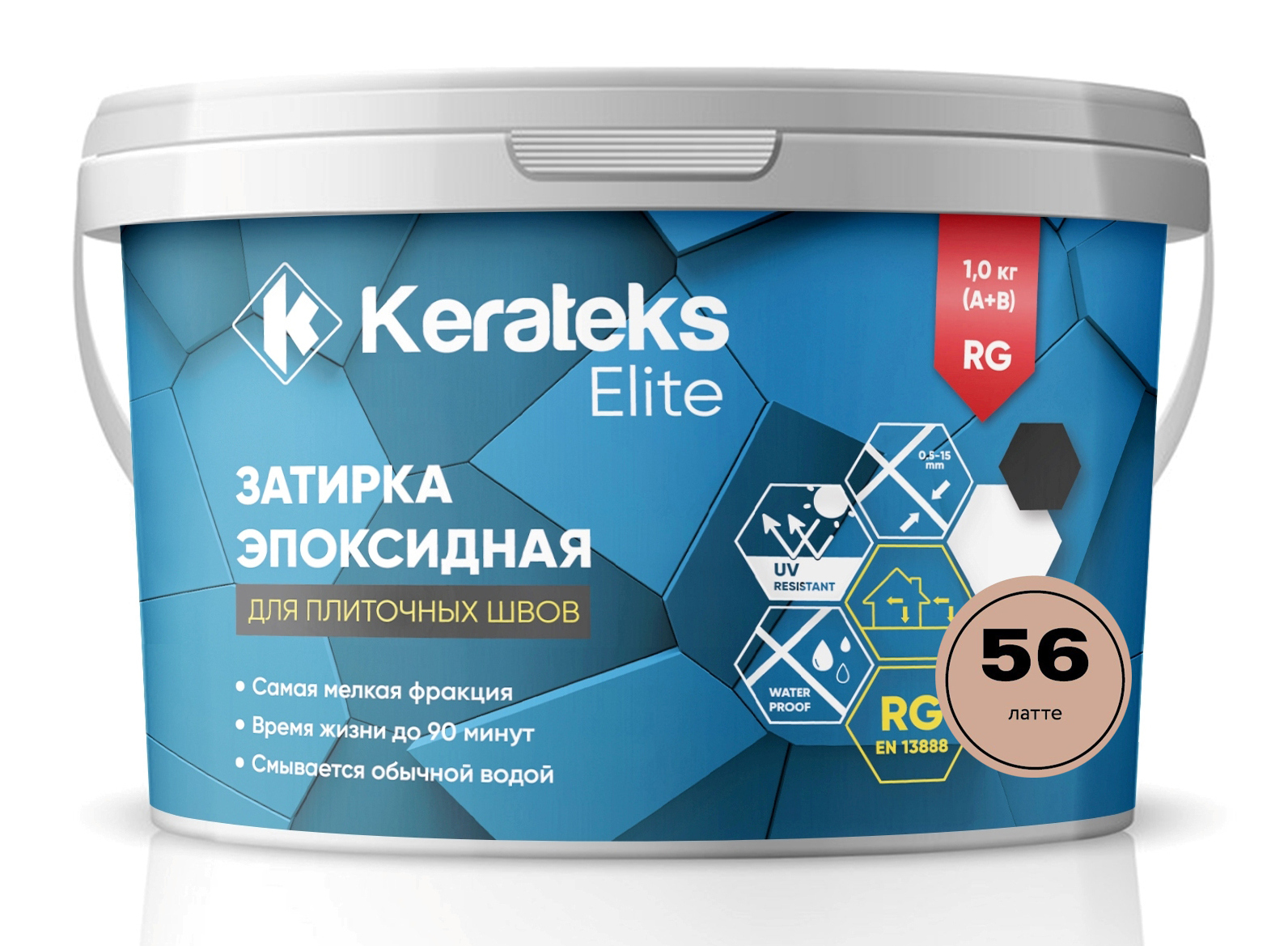 Затирка 56 Латте, 1 кг серия Kerateks Elite