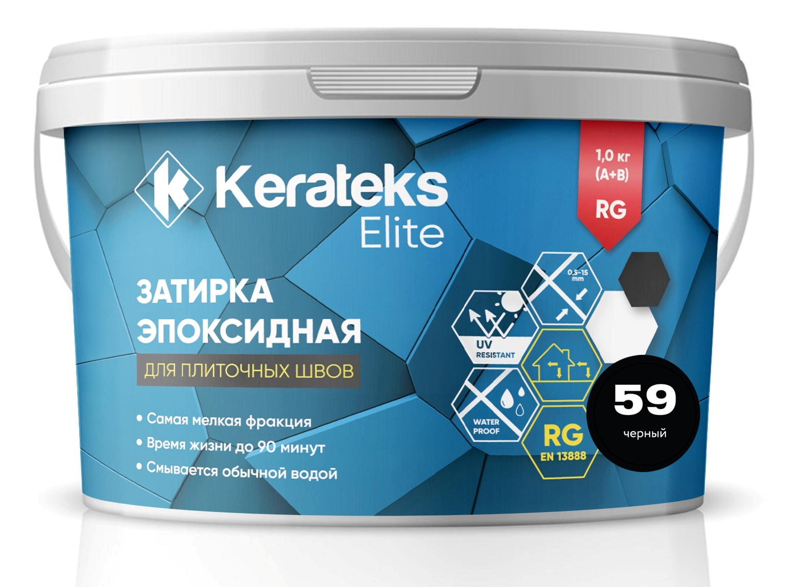 Затирка 60 Жемчужно Серый, 1 кг серия Kerateks Elite