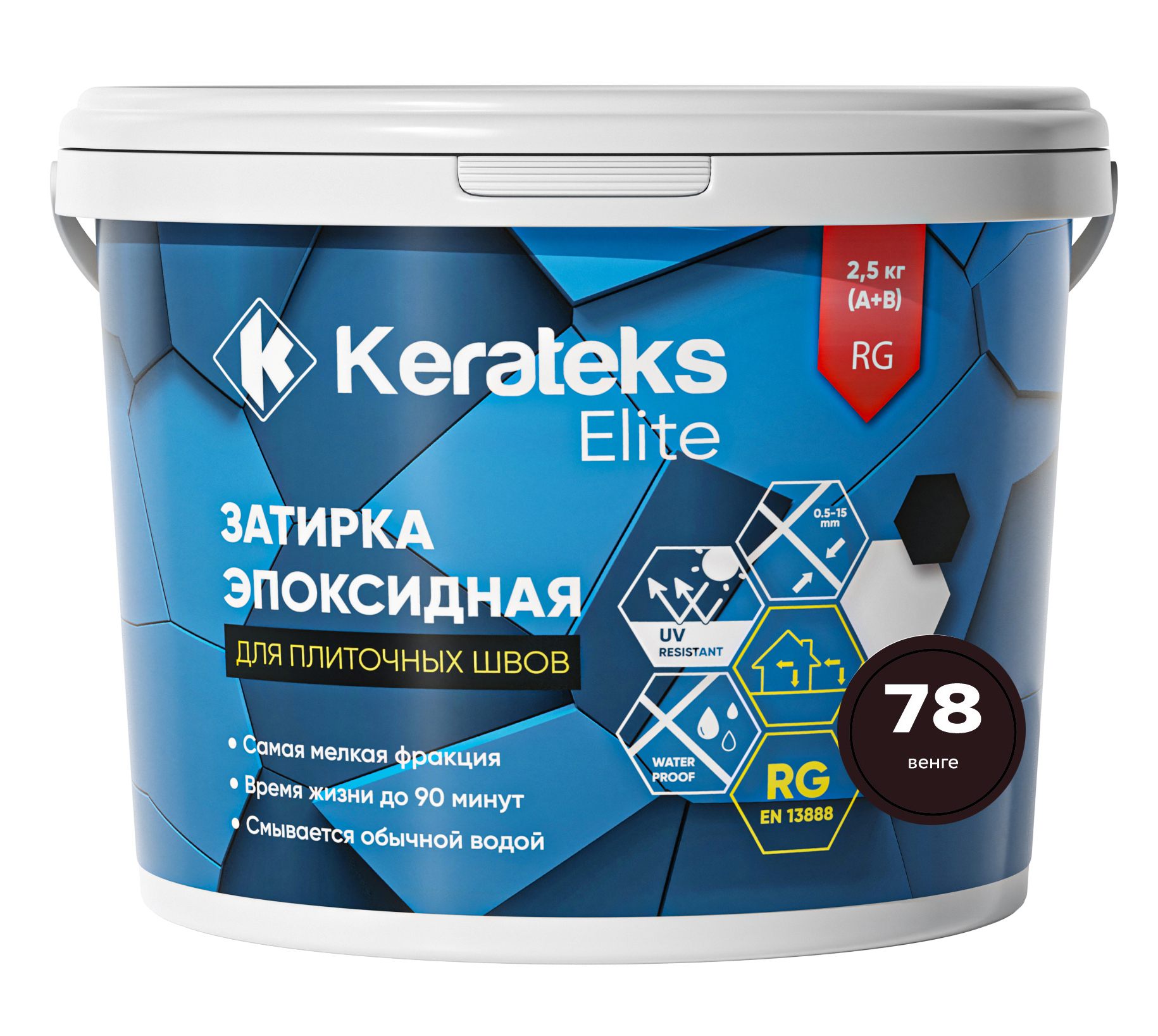 Затирка 78 Венге, 2.5 кг серия Kerateks Elite