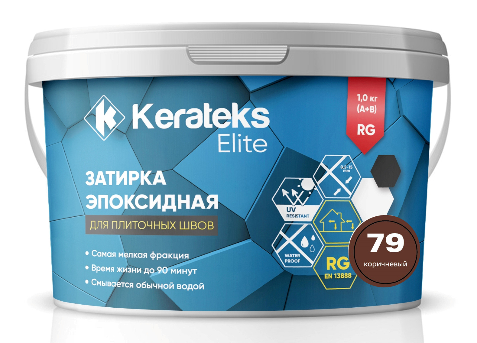 Затирка 79 Коричневый, 1 кг серия Kerateks Elite
