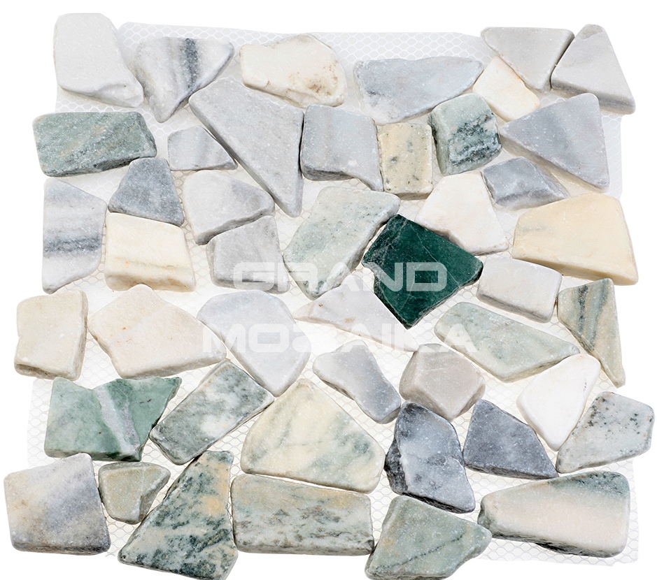 Мозаика 052250 MS7004 IL МРАМОР серо-зелёный серия Nature