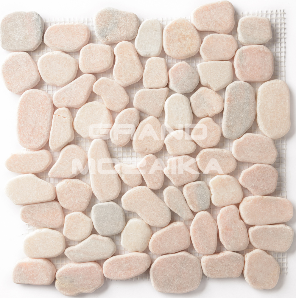 Мозаика 052370 MS7015 BC МРАМОР розовый круглый серия Nature