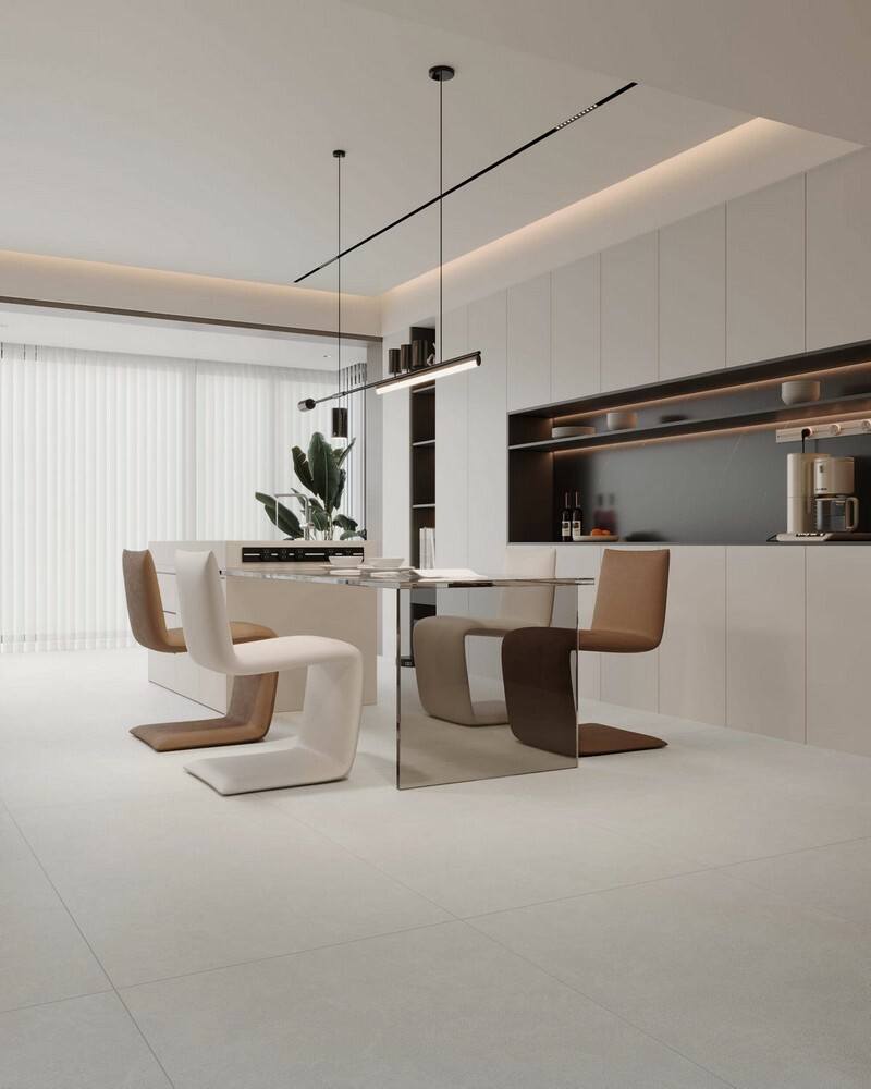 Плитка BENEFIT WHITE rect. matt 60*120 серия Porcelain Tile Stone