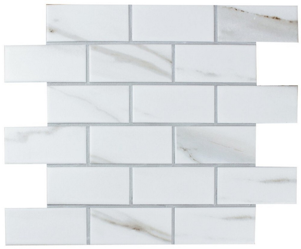 Мозаика Brick Calacatta Gold серия Porcelain Tile