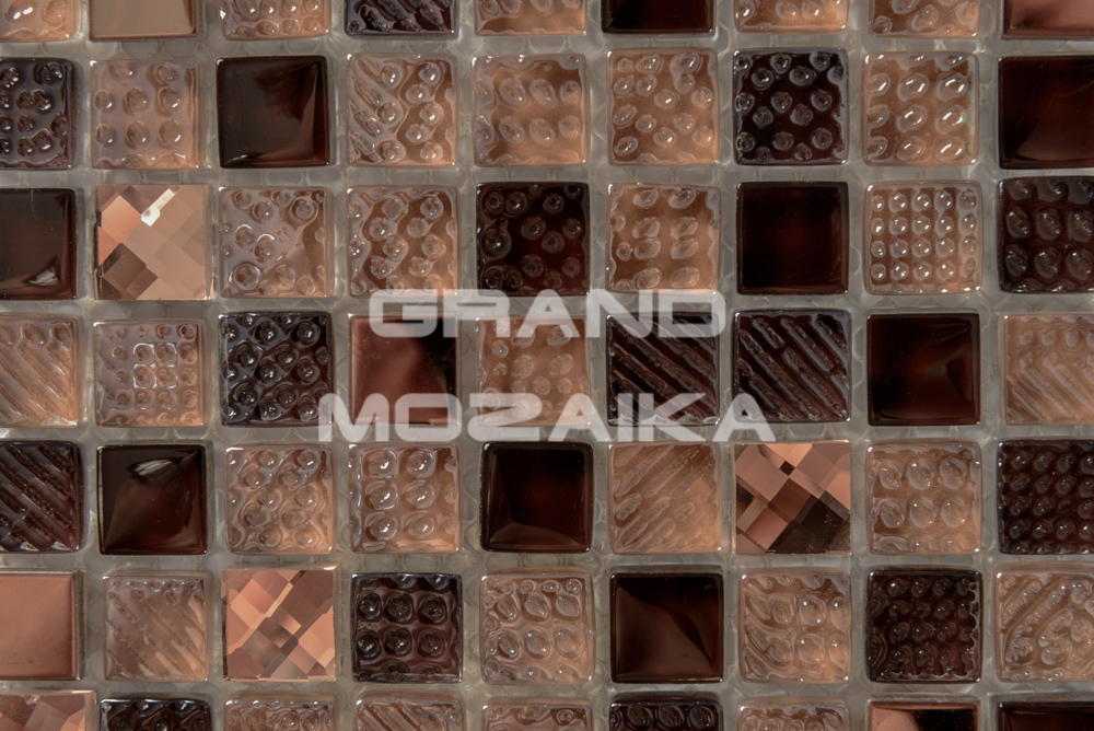 Мозаика Crystal brown серия Glass