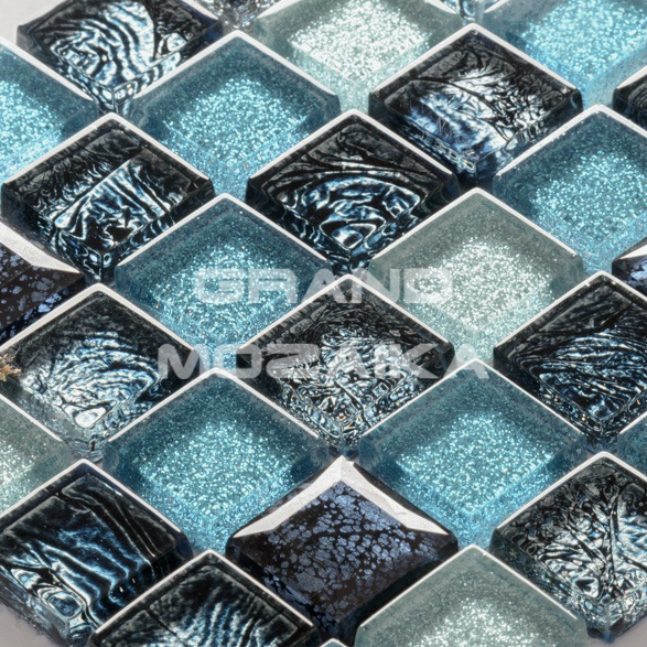Мозаика Satin Blue серия Glass