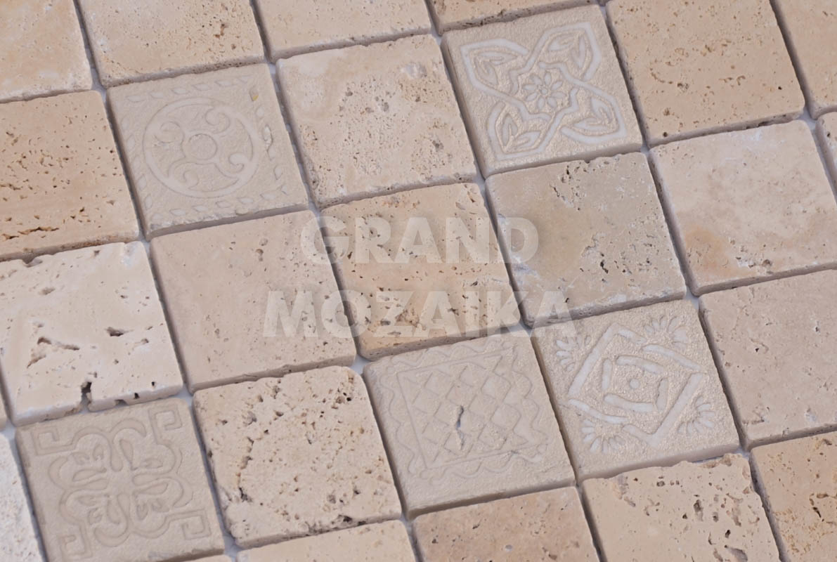 Мозаика Art Travertino beige серия Art Stone