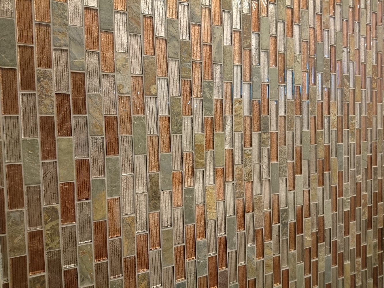 Мозаика Alcantara ruggine (кирпичная кладка) 23x73x8 серия Naturelle