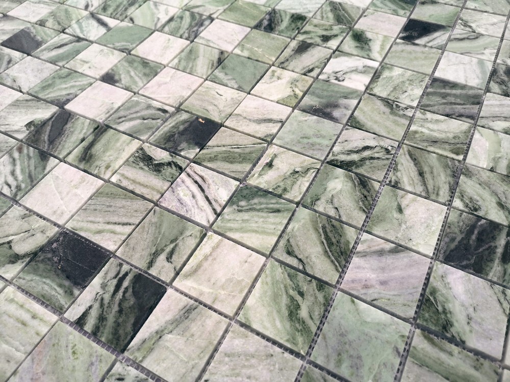 Мозаика Onice Verde oliva POL 48x48x7 серия Pietrine