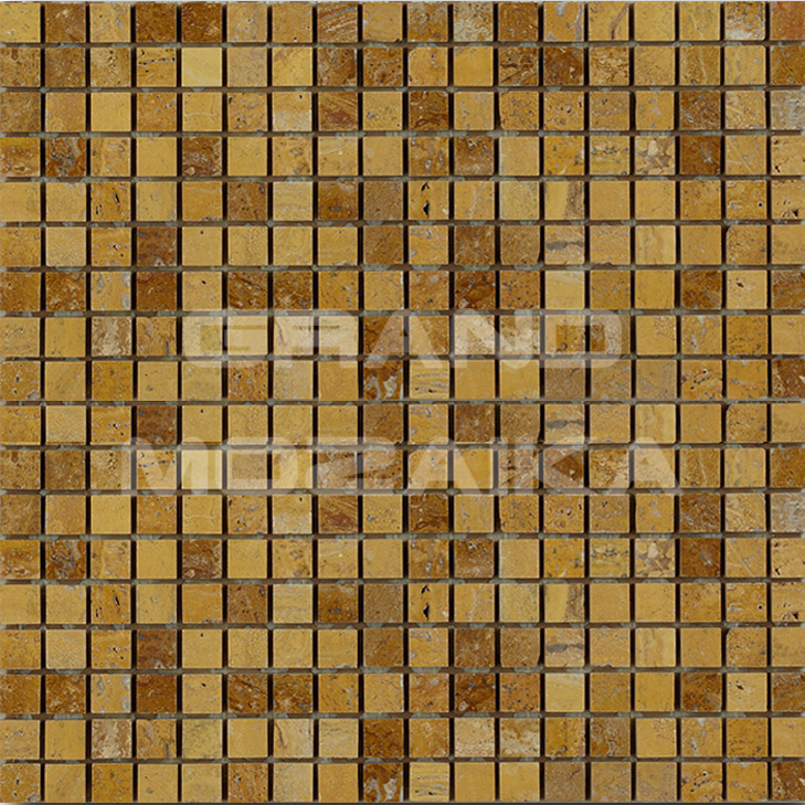 Мозаика Marble Mosaic Travertino Giallo серия Marble Mosaic