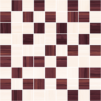 Плитка Stripes Мозаика бордо+бежевый серия Buhara