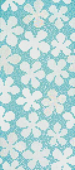 Панно Glass Flowers New Blue серия Decorations