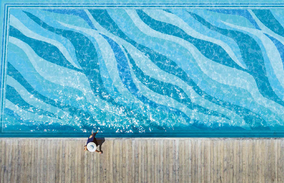 Панно Onde 20 Celeste B серия Decorations