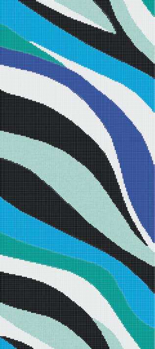 Панно Onde 20 Blu A серия Decorations