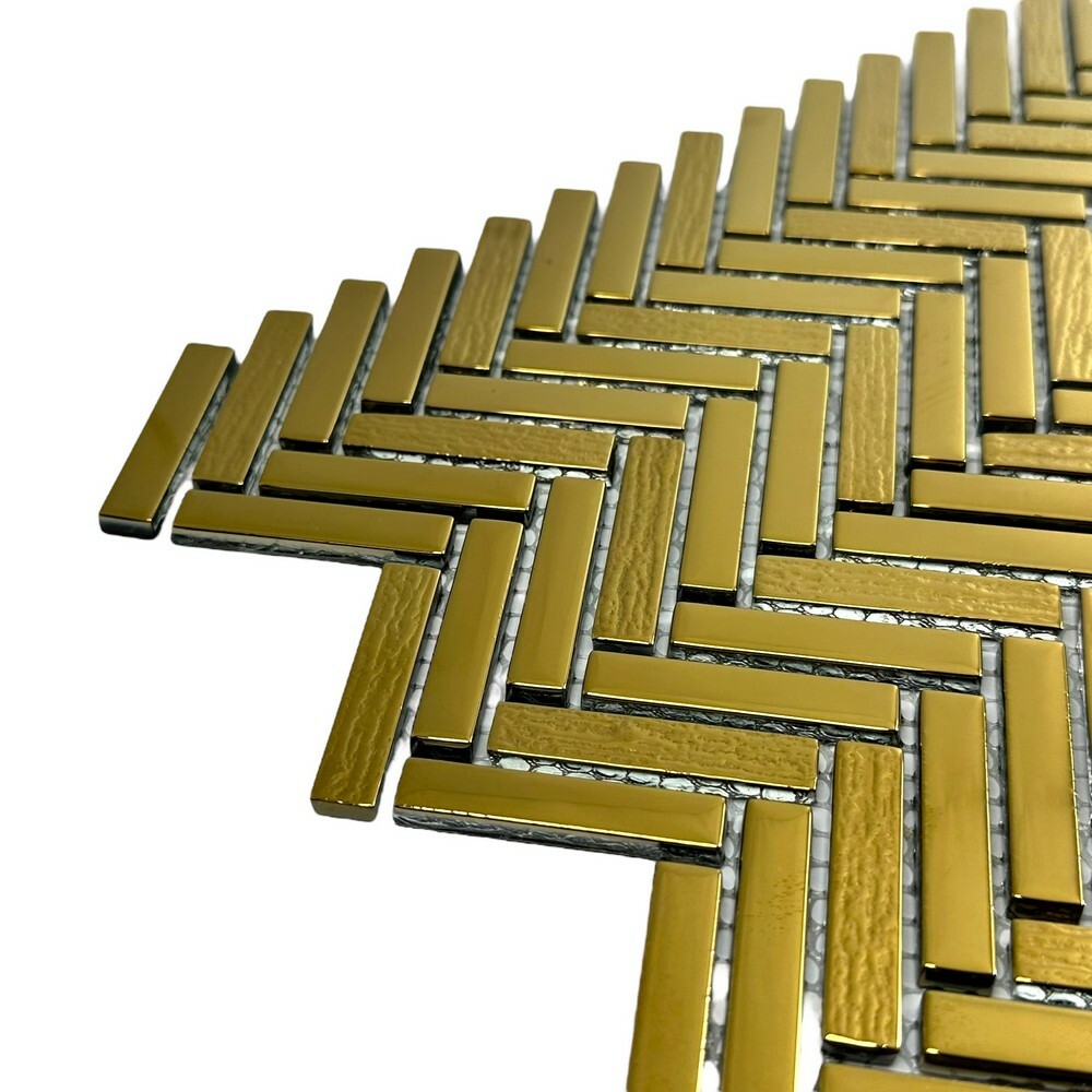 Мозаика CHEVRON GOLD серия Glass-M