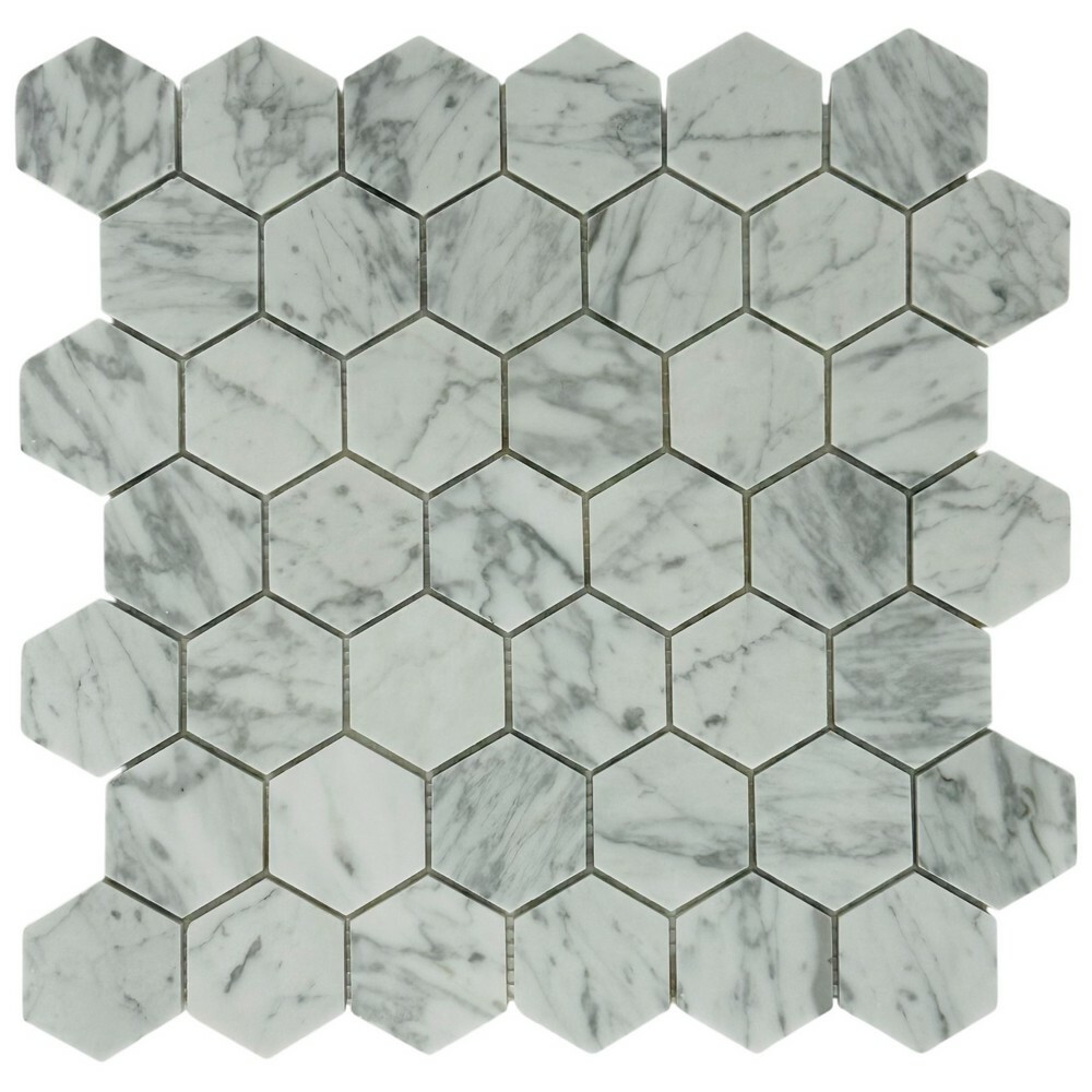 Мозаика HEXAGON CARRARA BIANCO 6 серия Hexagon