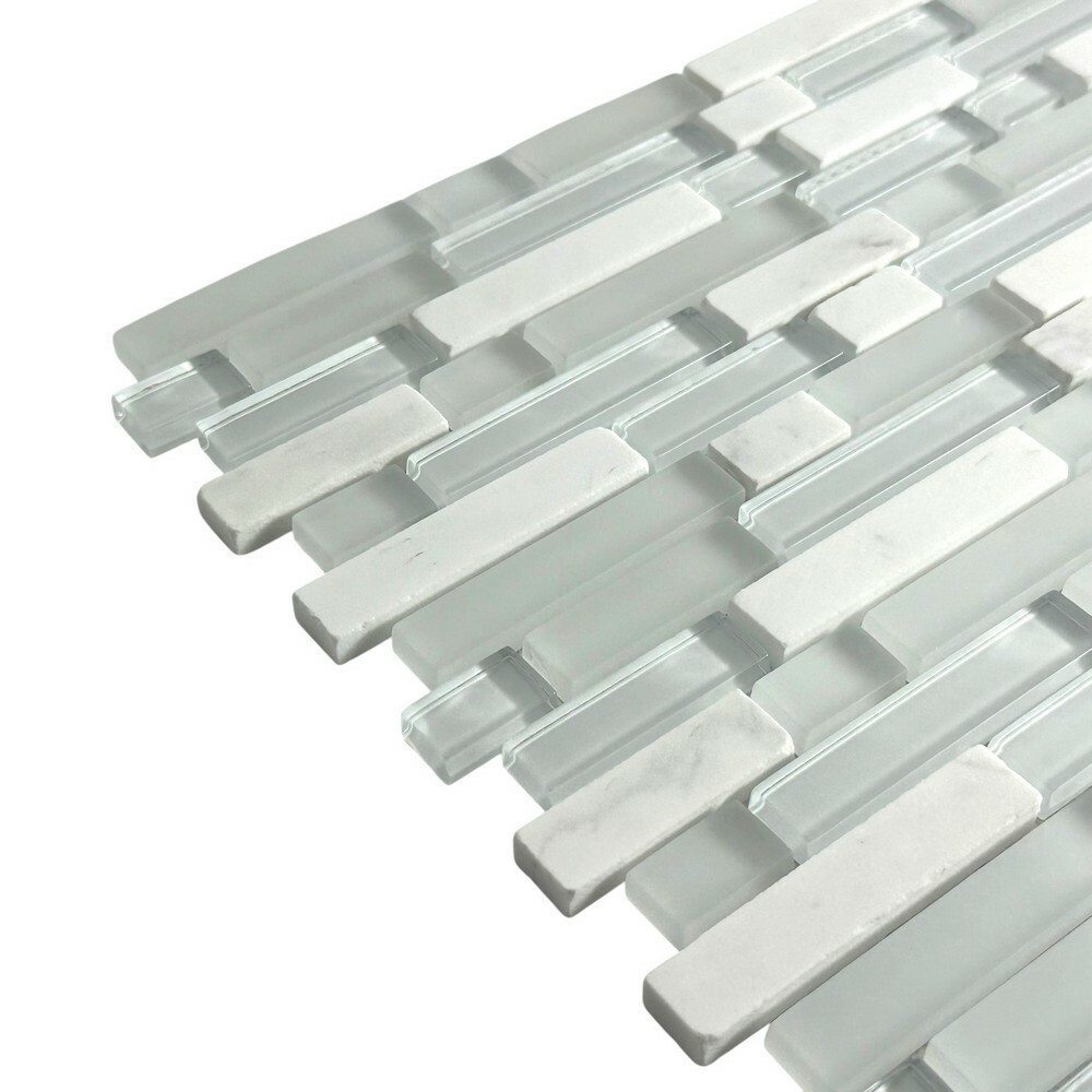 Мозаика JAZZ WHITE серия Glass-M